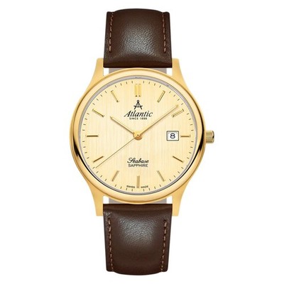 Atlantic 60343.45.31 SEABASE   Herrenuhr, elegant, 40 mm  Garantie: 2 Jahre Quar