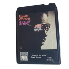 Stevie Wonder Music of My Mind 8 Track Ampex  Tape Tamla 1972 Audio Tested EX