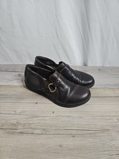 CLARKS CHEYN FAME DARK BROWN LEATHER LOAFERS SLIP ONS DRESS SHOES WOMENS Size 7