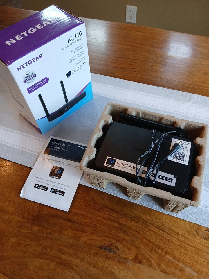 Netgear AC750 Dual Band Wifi Router Model R6020 In Box - Image 3 of 4