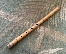 1.8 ANTIQUE SEIEN LINEAGE JAPANESE SHAKUHACHI BAMBOO FLUTE RESTORED Perry Yung