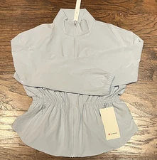 NEW Lululemon UV-Protective Cinch-Waist Running Jacket Starch Blue  Size S