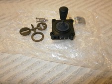 Small 2 axis joystick by "Apem" 100113. CPC Farnell SW02291. Base 40x40mm
