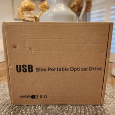 USB SLIM PORTABLE OPTICAL DRIVE OPEN BOX USB 2.0 DVD, CD Burner/ Reader