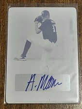 ANDREW MOORE 2017 Leaf Perfect Game MAGENTA PRINTING PLATE AUTOGRAPH #1/1 PADRES