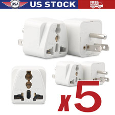 5X European EU To US American Adapter Plug Converter Euro Asia to USA wholesale