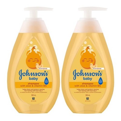 Johnson's Baby No More Tears Shampoo | Paraben & Sulphate Free 500ml (Pack Of 2)