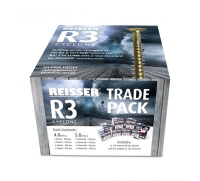Reisser R3TRADEPACK 1.500 Stück R3 Cyclone TTX 4.0 5.0 Screw Trade Pack