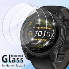 2PCS Garmin Tactix 8 47mm/51mm AMOLED Solar Tempered Glass Film Screen Protector