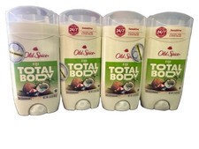 Old Spice Total Body Deodorant Stick Fiji Scent Sensitive 4-Pack 3 oz