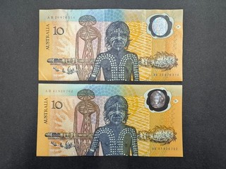 Australia $10 "Bicentenary Of European Settlement" Banknote Set LOT: 2202 025