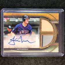 2025 Museum Baseball JUSTIN MORNEAU Signature Swatches Dual Relic Auto 23/50