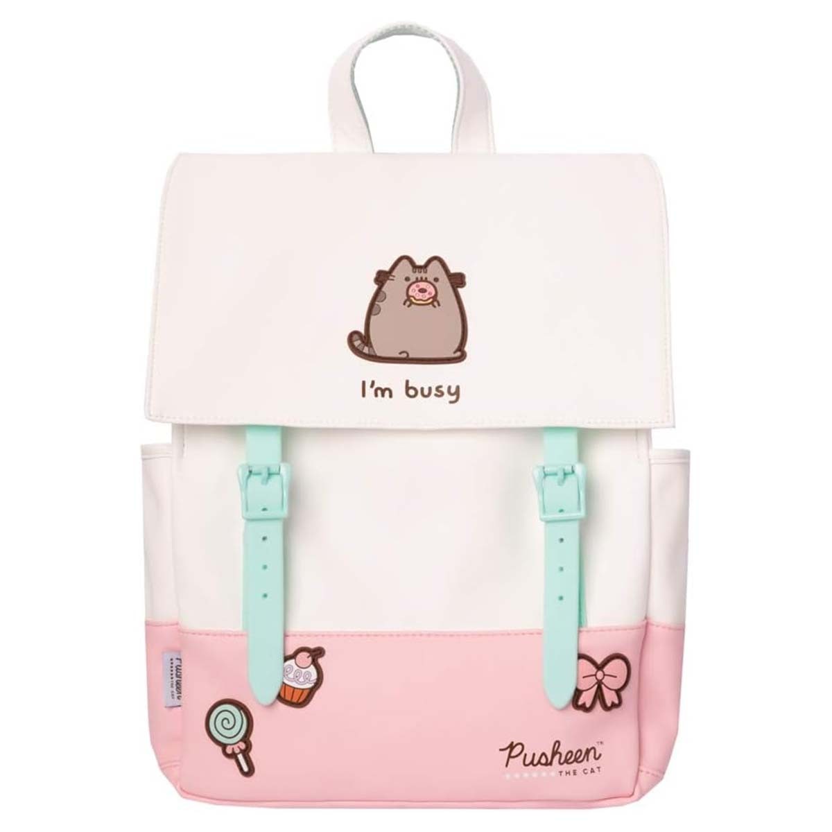 Sac à dos Rose Pusheen avec bretelles réglables pour l'école