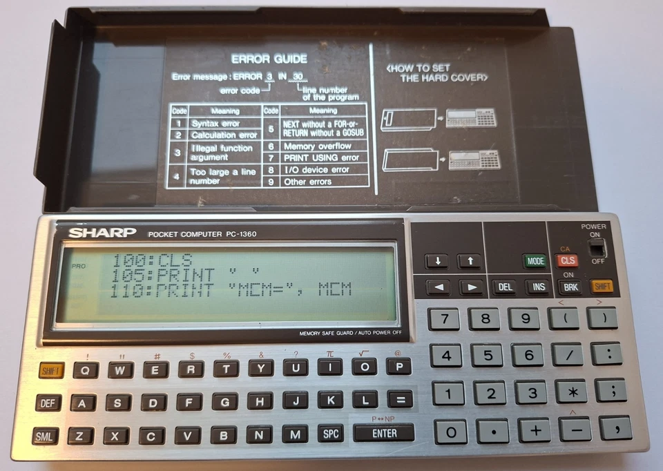 SHARP PC-1360 Display defekt - Bild 2 von 4