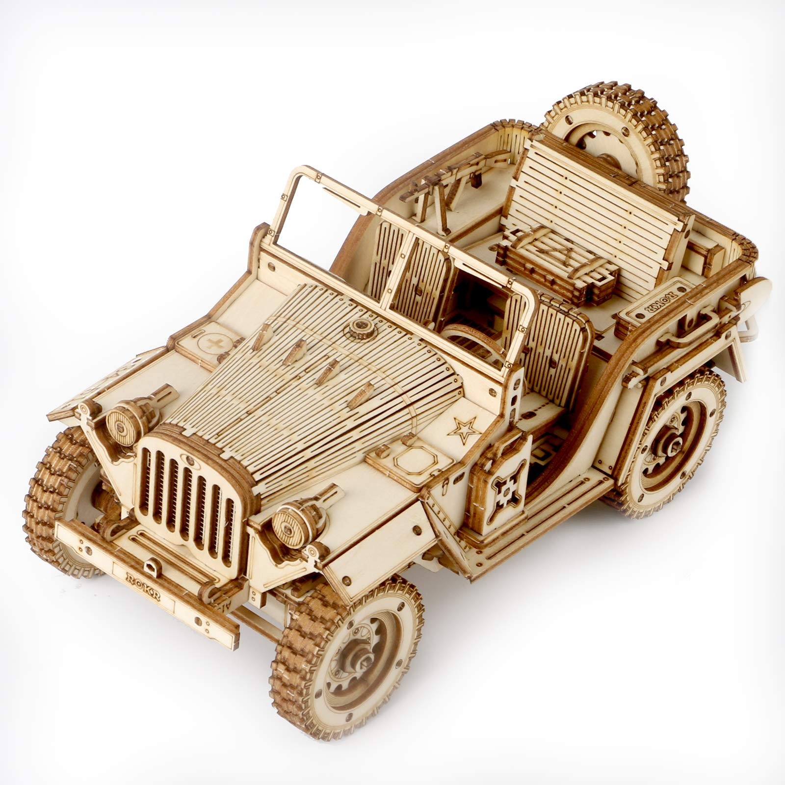 3D- Robotime Holzbausatz Jeep 369 Teile 189 x 99 x 89 MC70 6490₽