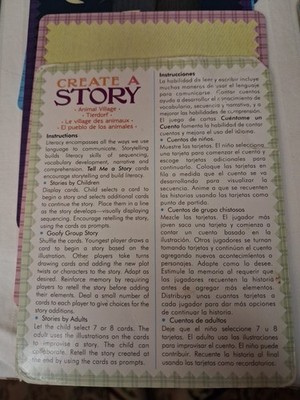 eeBoo Animal Village Create A Story Pre-Literacy Cards Unique Learning New