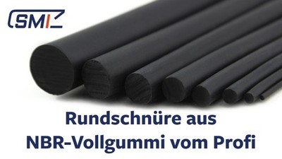 Rundschnur NBR Vollgummi ÖL-/ BENZINBESTÄNDIG 70 shore Gummischnur Rundprofil RZ