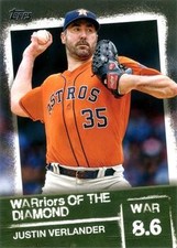 2020 Topps #WOD-26 Justin Verlander WARriors of the Diamond