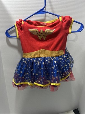 DC Comics Childs Super Hero Wonder Woman Costume  12m Short Sleeve Dress