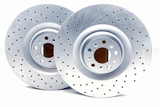 PAAR GELOCHTE BREMSSCHEIBEN VORNE FÜR BENTLEY CONTINENTAL FLYING SPUR CROSS 405 mm
