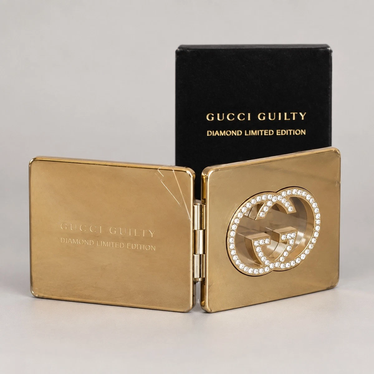 【新品・未使用】グッチ ミラー ギルティ リミテッドエディション ゴールド　鏡 Gucci Gold Makeup Mirrors for sale | eBay