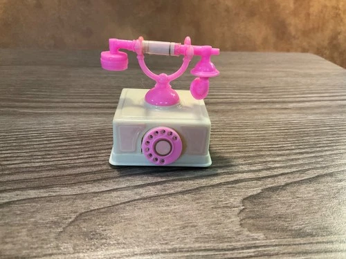 Vintage Mattel Barbie Doll Telephones Wind Up Phone Works # 7