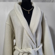 Victoria Secret Country VTG Women's Fleece Warmth Comfort Winter Robe Sz S Whi