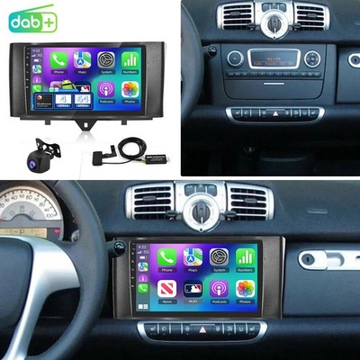 DAB+ Qualcomm Android 15 Für 2011-15 Smart Fortwo 451 Carplay Autoradio GPS Navi