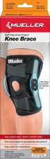 Hinged Knee Brace, Mueller, Self-Adjusting, Unisex, One size, Black New