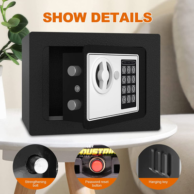 Seguridad Caja Fuerte Cajas Fuertes Digital Para Dinero Joyas Contra Fuego NEW