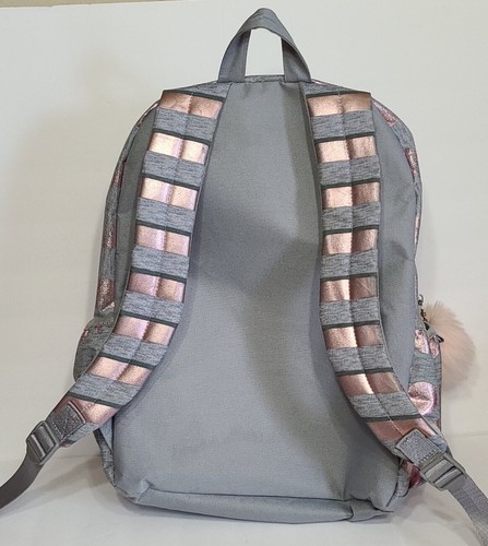 "Mochila inicial de lunares metálicos Justice Pink ""J"" - Imagen 6 de 8