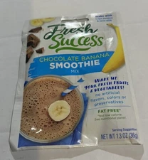 6 PACK Fresh Success Smoothie Mix, Chocolate Banana, 1.3 oz BEST BY 1/27 U53A