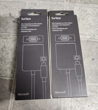 Lot of 2 Microsoft Surface Mini DisplayPort to VGA Adapters