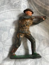 Vintage 1930's Manoil Barclay Type Lead Metal WW1 Soldier Rifleman