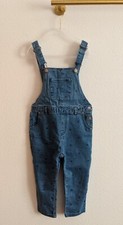 Zara Baby Zara Kids 3-4 Years Polka Dots Denim Overalls With Adjustable Straps