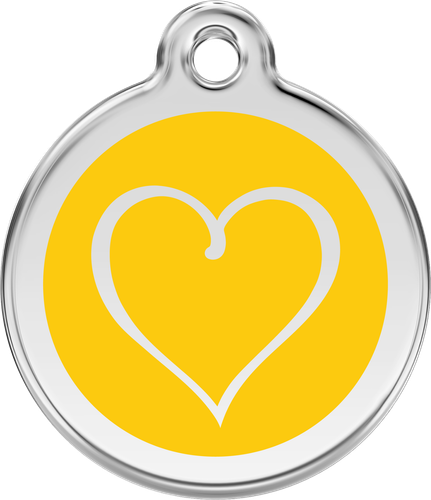 Red Dingo "Tribal Heart" Engraved Dog & Cat ID Tag - Free Engraving - 11 Colours - Picture 22 of 25
