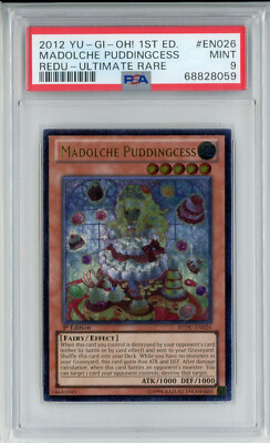 YUGIOH 1ST ED REDU-EN026 MADOLCHE PUDDINGCESS ULTIMATE RARE PSA 9 