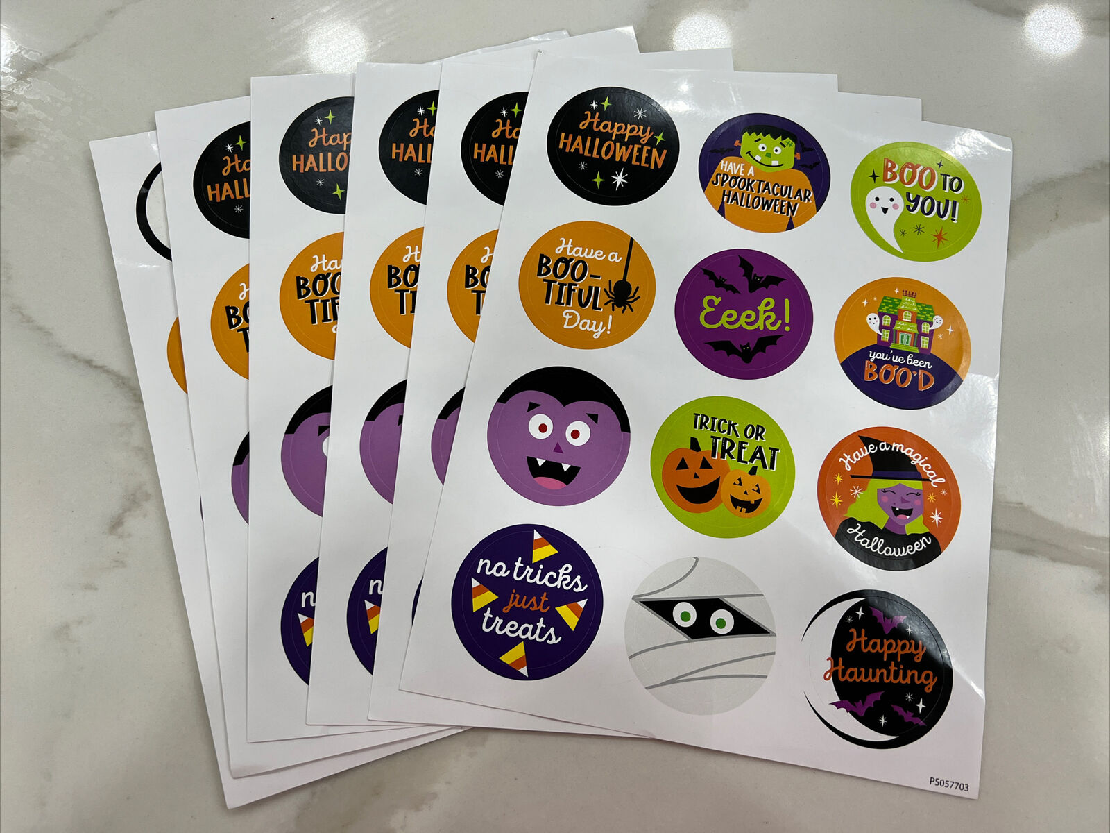 Cheryls Louisville-Jefferson County Mall Online limited product Cookie Co Sticker Set Lot Halloween 2.25” Happy H Circle