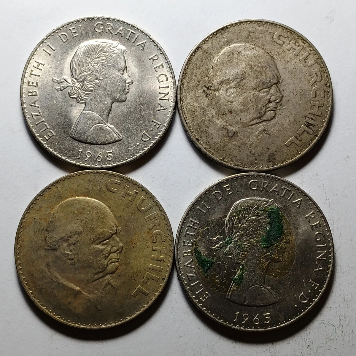 10枚 英国 イギリス 1965年 ブリティッシュ クラウン  Framed 1965 British Churchill Crown Coin Gift Set – Vintage 60th