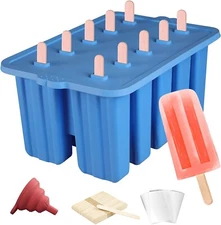 Silicone Popsicles Molds,BPA Free Popcylce Molds,Food Grade Reusable Popsicle...