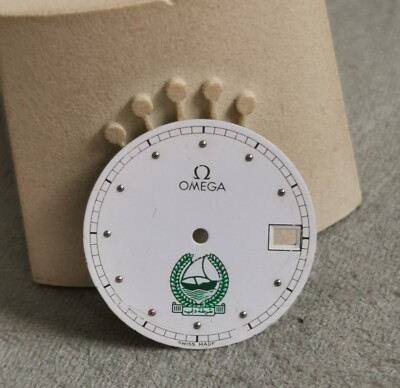 Omega Dial White Logo 