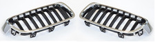 Per BMW 3 F30/F31 11- 2x Reni Griglia Radiatore Griglia Cromo Nero Lucido Set