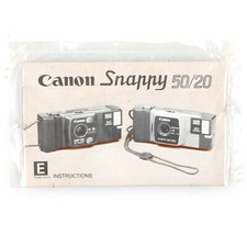 Canon Snappy 50/20 Instructional Manual Original