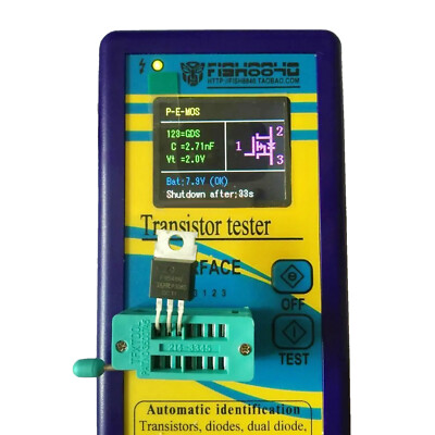 LCD ESR Messgerät Transistortester Kapazität Induktivität Bauteiltester Meter