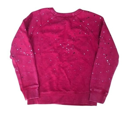 Gymboree Girls Sweatshirt Size 4T Red Paint Splatter Print 100% Cotton Soft - Picture 3 of 4
