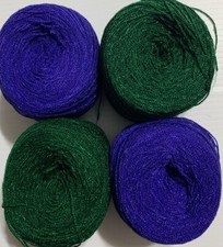 Crystal Lace yarn .Colors 55  13. Acrylic/Rayon. 3.5oz 900 yards each. 1set of4