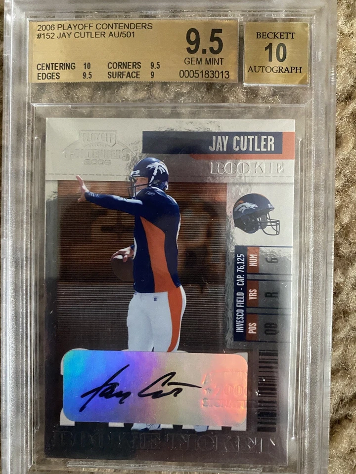 ⭐️ 💥JAY CUTLER 2006 Playoff Contenders #152 Rookie Autograph RC Auto🔥 - Image 1 of 3