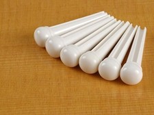 MusicianAtHeart REAL BONE Bridge Slotted Pin Set for Fender Acoustic Guitar