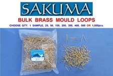 SAKUMA AJUSTI BRASS LEAD WEIGHT MOULD LOOPS SEA FISHING 1 25 50 100 200 500 1000