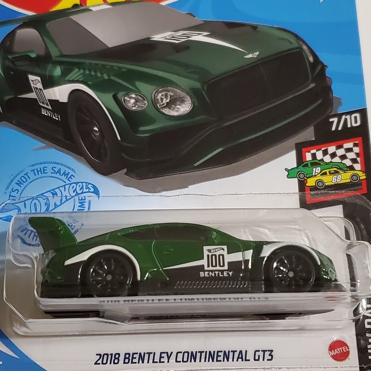 Hot Wheels 2018 Bentley Continental GT3 Green HWRace Day Diecast 1